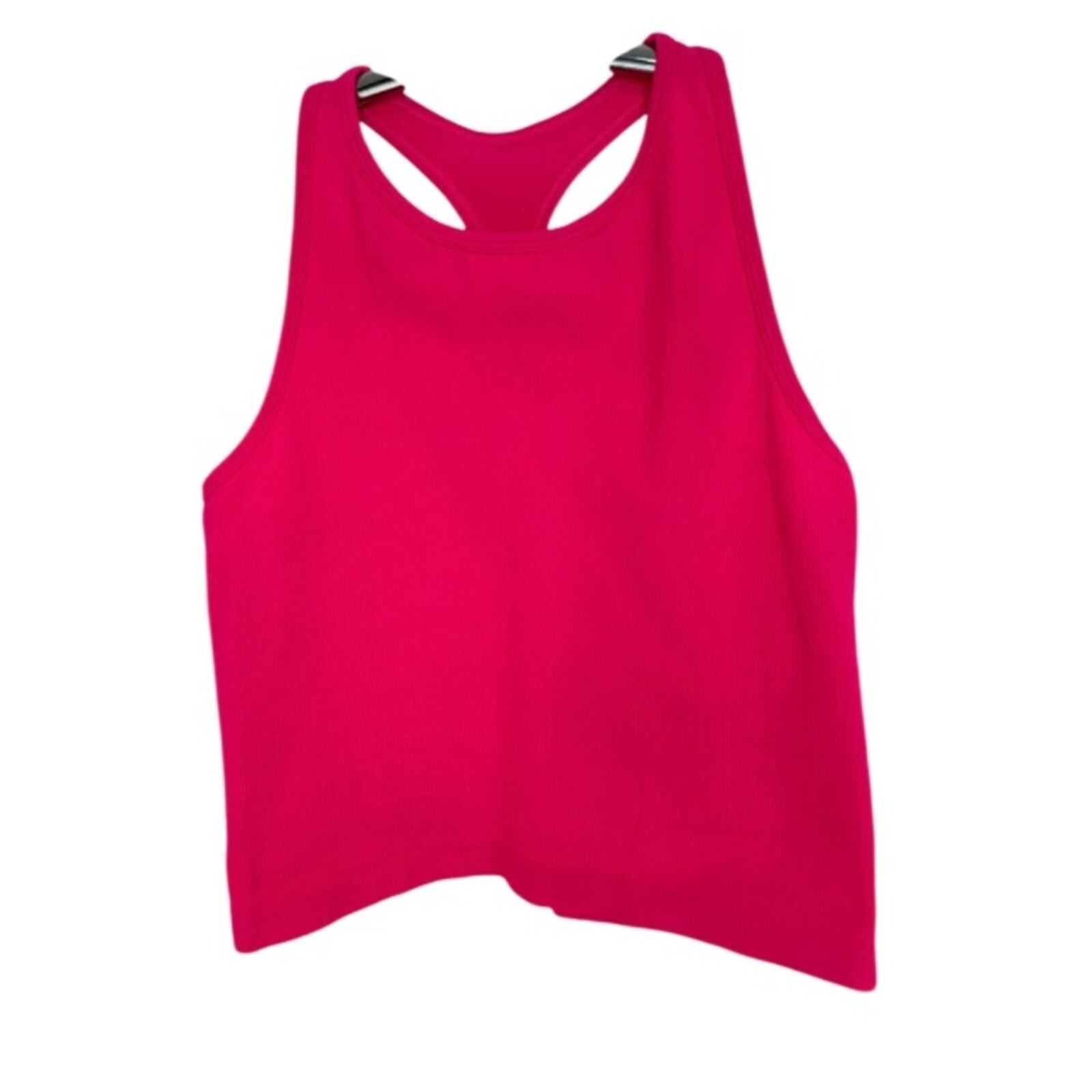 INTIMATELY FREE PEOPLE HOT PINK TANK TOP, RN 66170, NYLON & SPANDEX, SIZE M/L