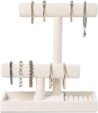Byken Multi-Functional 2 Tier Jewelry Holder,Necklace Bracelet Holder with Earri