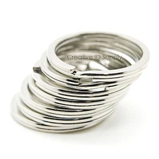 100 300 500 pcs Metal Key Rings Split Rings Heavy Duty Keychain Accessories 30mm