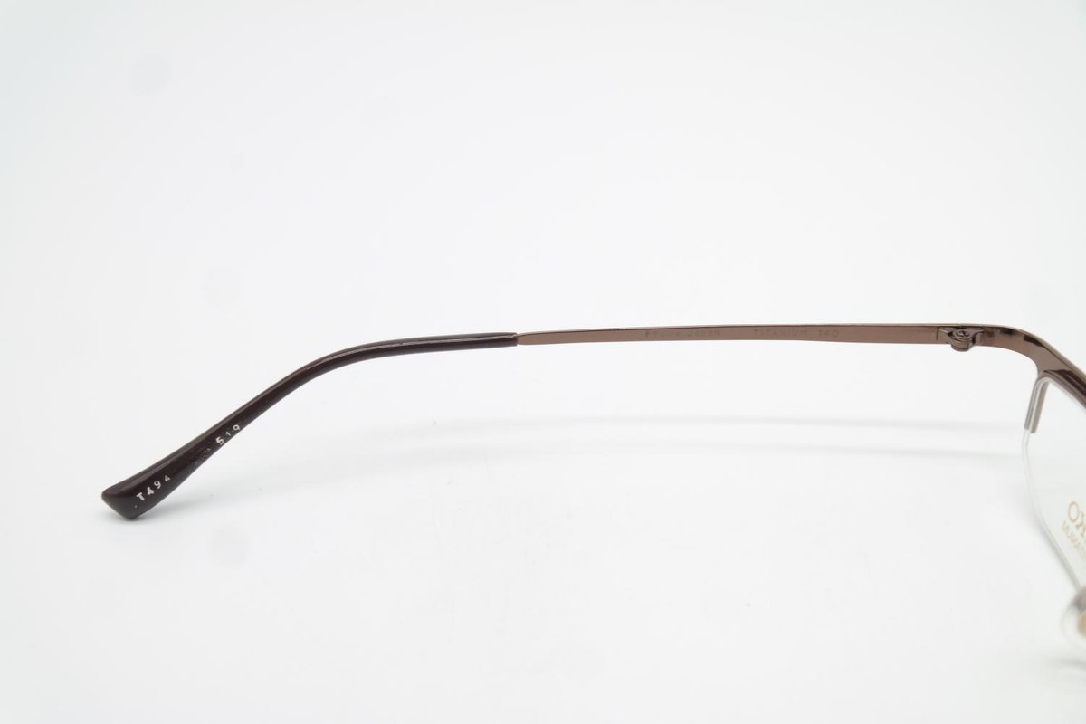 Monture De Lunettes Seiko T 494 Titan - Bronze - Démi-monture Unisexe - Neuf Sans étiquette
