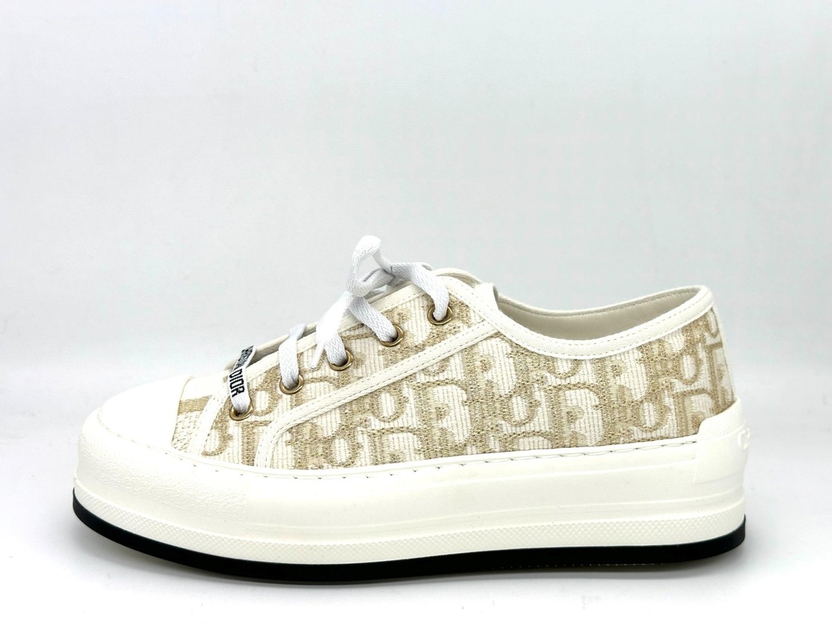 Dior Walk'n'Dior スニーカー　ロゴ柄ローカットスニーカー すぐ届く】 DIOR ディオール WALK'N'DIOR スニーカー ロゴ (Dior