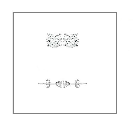 Boucles d'oreilles zirconium 5mm argent 925 pour votre style quotidien