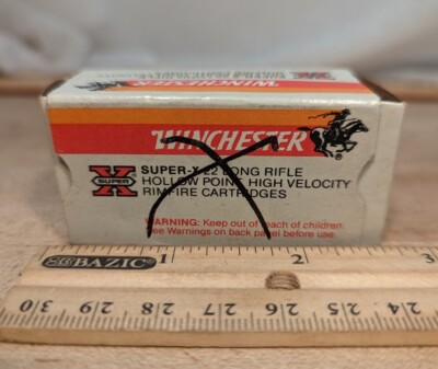 Vintage Winchester Super X 22 Empty Ammo Shotshell Box Hunting Collectible