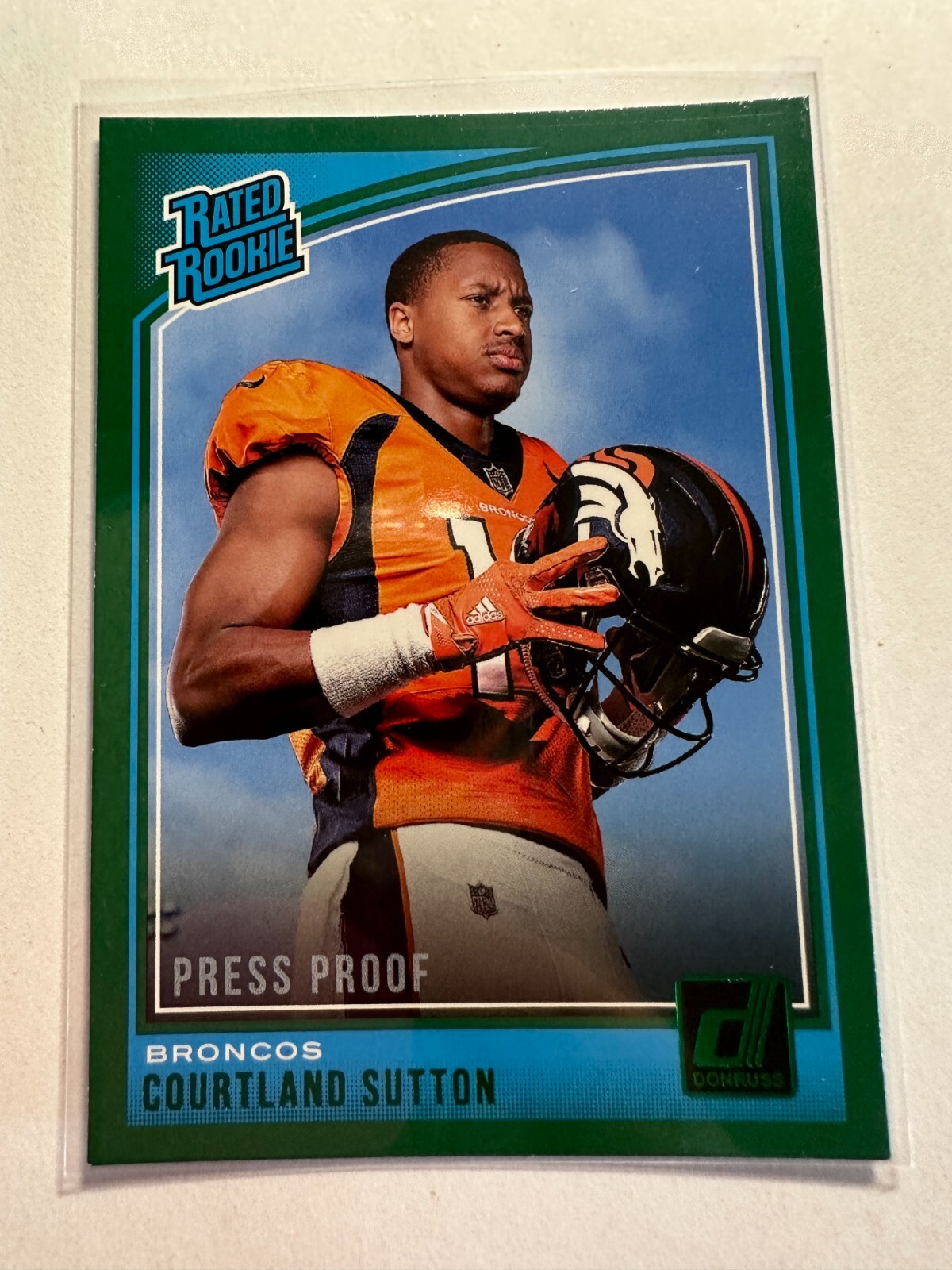 K21,061 - 2018 Donruss Press Proof Green #312 Courtland Sutton RR