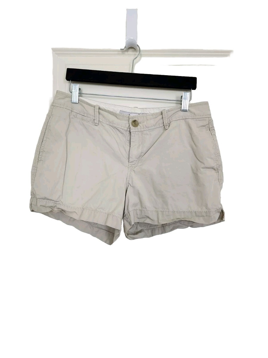Womens Old Navy Mid-Rise Shorts Size Khaki
