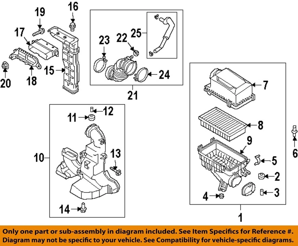 Conjunto de filtro de aire usado se adapta a: Hyundai Accent Grade A 2018 Foto 3 de 4