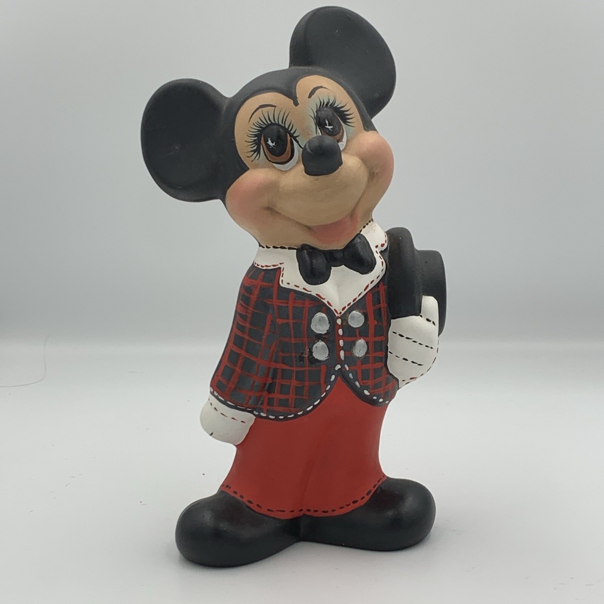 Vintage Walt Disney Mickey Mouse ミッキー Vintage Mickey Mouse Figurine Walt Disney Productions Hand Painted