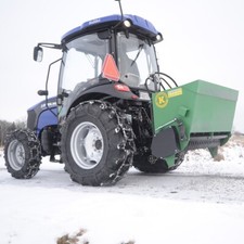 Steuwagen 200 L   1,1 m  Selbstladung Winterdienst Sand Heckstreuer Kubota Iseki