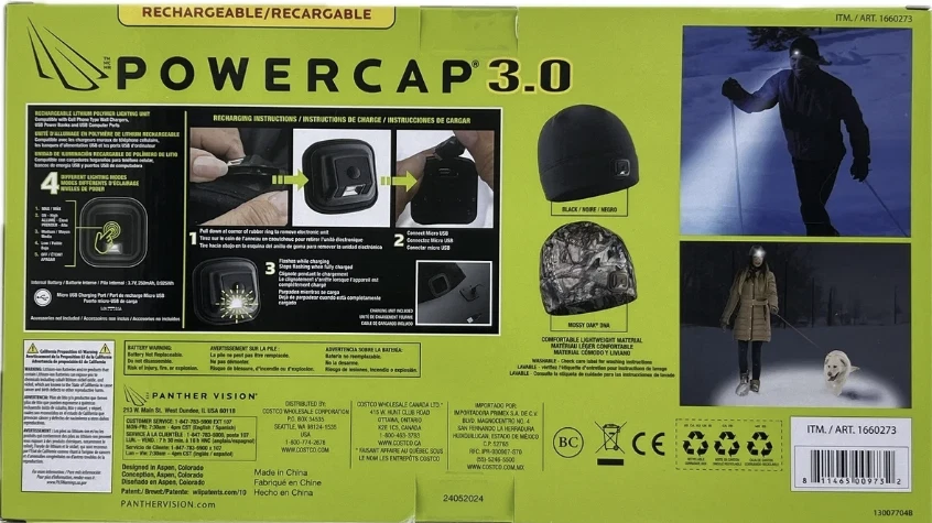 Power cap 3.0 Set 2 Headlamp Beanie Black And Mossy Oak - Image 2 of 2