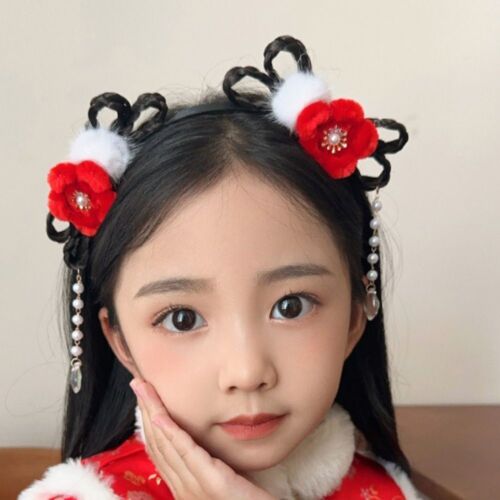 Flower Chinese New Year Headwear Hanfu Hair Sticks  Girl Hair Accessories - Afbeelding 1 van 21