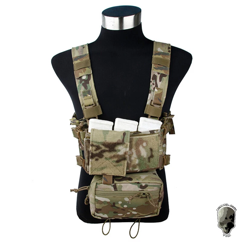 TMC Modular Lightweight Chest Rig Full Set Chassis w/ 5.56 Mag Pouch Military - Image 2 of 4