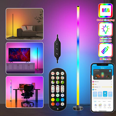 LED Stehleuchte Standleuchte RGB Farbwechsel Stehlampe Eckleuchte Fernbedienung