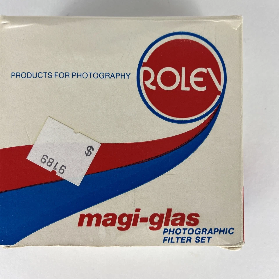 ROLEV Magi-Glas Photographic Filter Set 49mm Video Kit Clear FD ND .6 in Box - Image 2 of 4