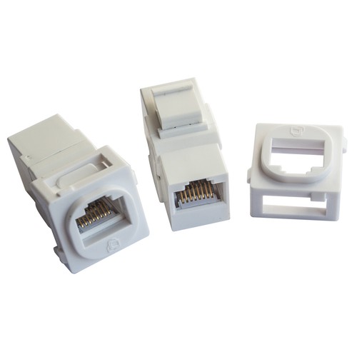 Cat6a RJ45 2Port Wall Plate Network LAN 2Gang Coupler F/FJack Cw2C6A-ff - Picture 3 of 6