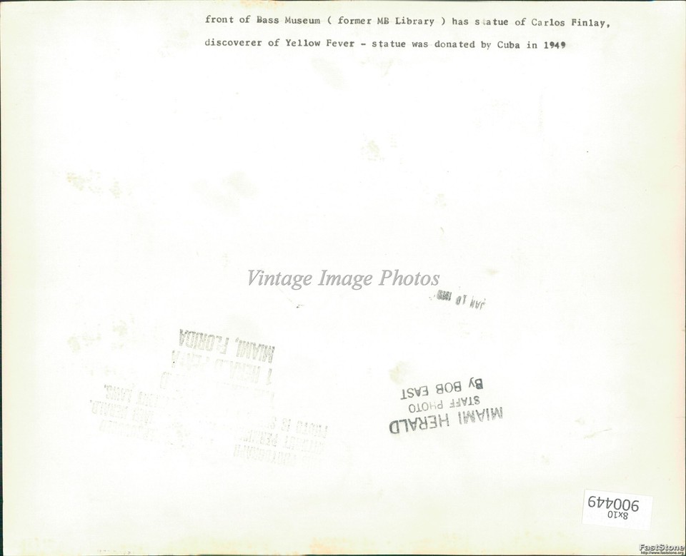 Vintage Carlos Finlay Discoverer Of Yellow Fever At Bass Museum Art