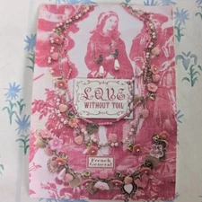 French General Love Without Toil Jewelry Making Kit NEW Pink White Hearts VTG