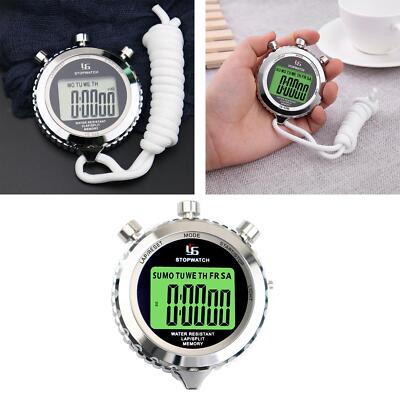 Stoppuhr 0,01 Sekunden Großes Display Chronograph Memory Timer