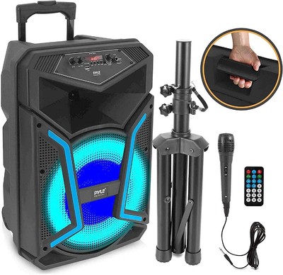 Pyle Portable Bluetooth PA Speaker System - 1200W Outdoor Bluetooth Speaker
