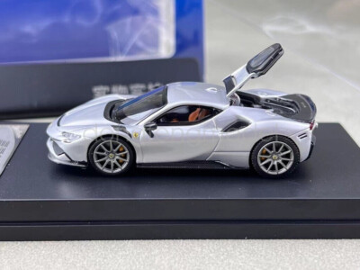 Hardtop Module Sf90 SH 1:64 Scale Silver Novitec SF90 Hard Top Racing Sports Model Diecast ...