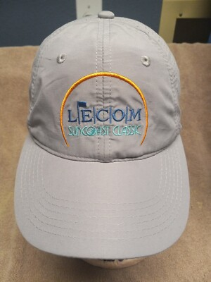 #ad LECOM Suncoast Classic Lightweight Gray Golf Hat NEW Unworn $14.00