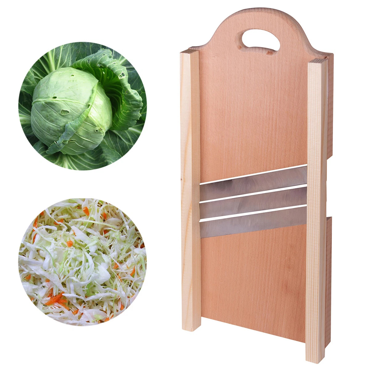 Wooden Cabbage Shredder Slicer Mandolin Large Vegetable Cutter Vegetable  Grater