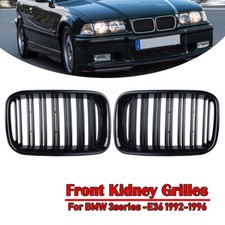 Nieren Grill Kühlergrill schwarz glänzend für BMW 3er E36 aller Model 90-96