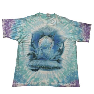 Vintage Grateful Dead Liquid Blue T-Shirt Summer Tour 1995