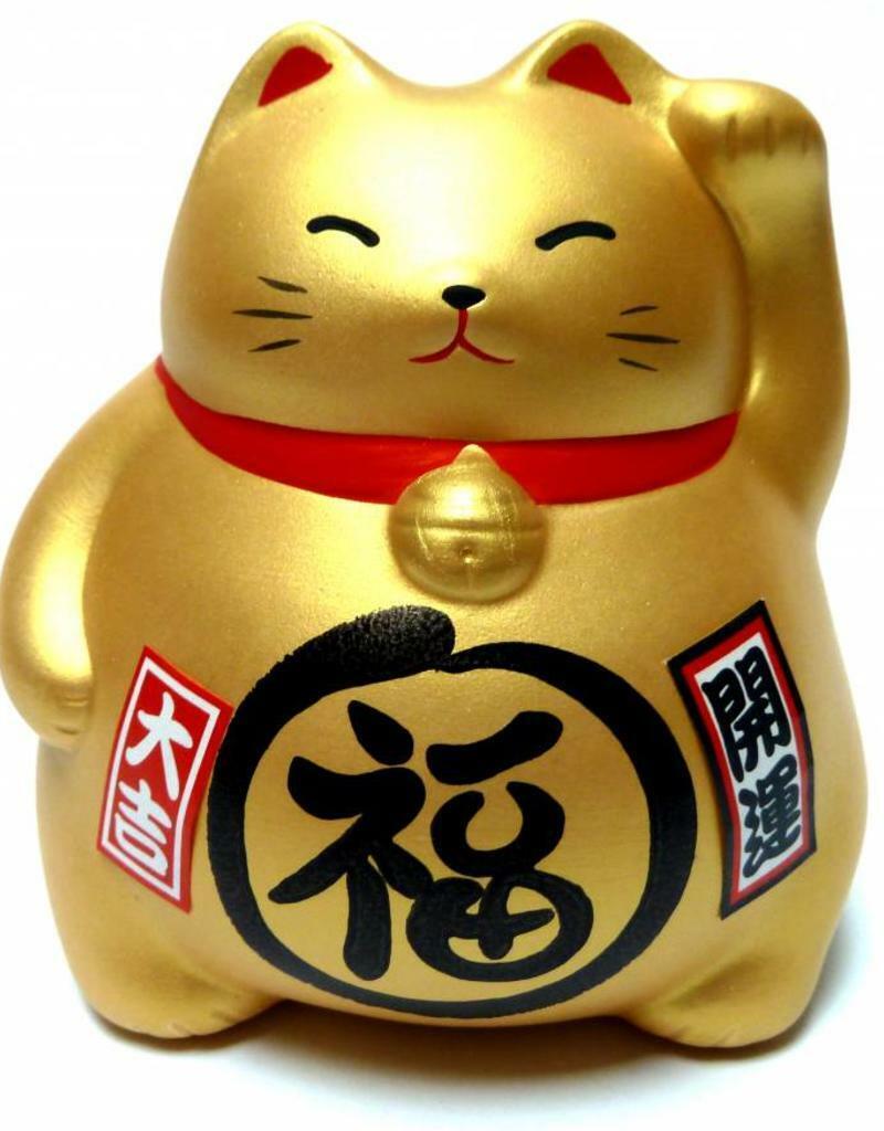 Tokoname Maneki neko Gold Japanese Lucky cat Piggy bank any size Made in  Japan - Manekineko Ai