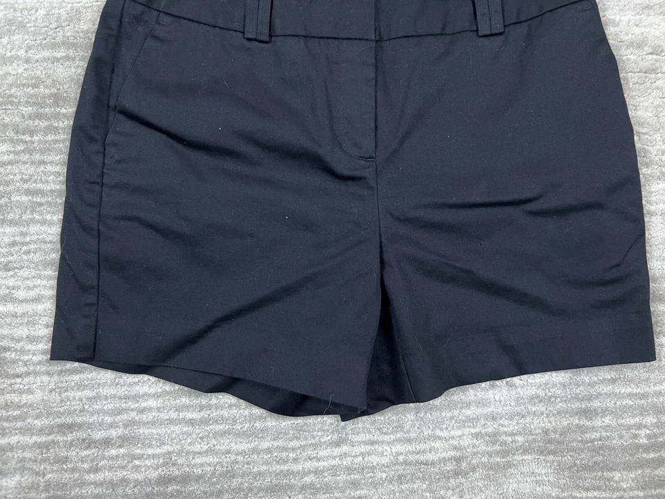 Worthington Shorts Womens 4 Black Cotton Blend Flat Front Modern Fit Chino - Image 3 of 4