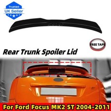 Glossy Black For Ford Focus MK2 ST 2004-2011 Rear Trunk Roof Spoiler Wing Lid