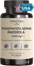 Phosphatidylserine Rhodiola Rosea 1200Mg per Serving, 3% Rosavins & 1% Salidrosi