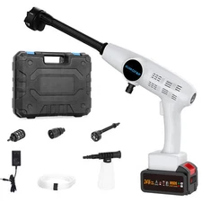 Cordless Electric High Pressure Water Spray Gun Car Washer Portable Cleaner Tool