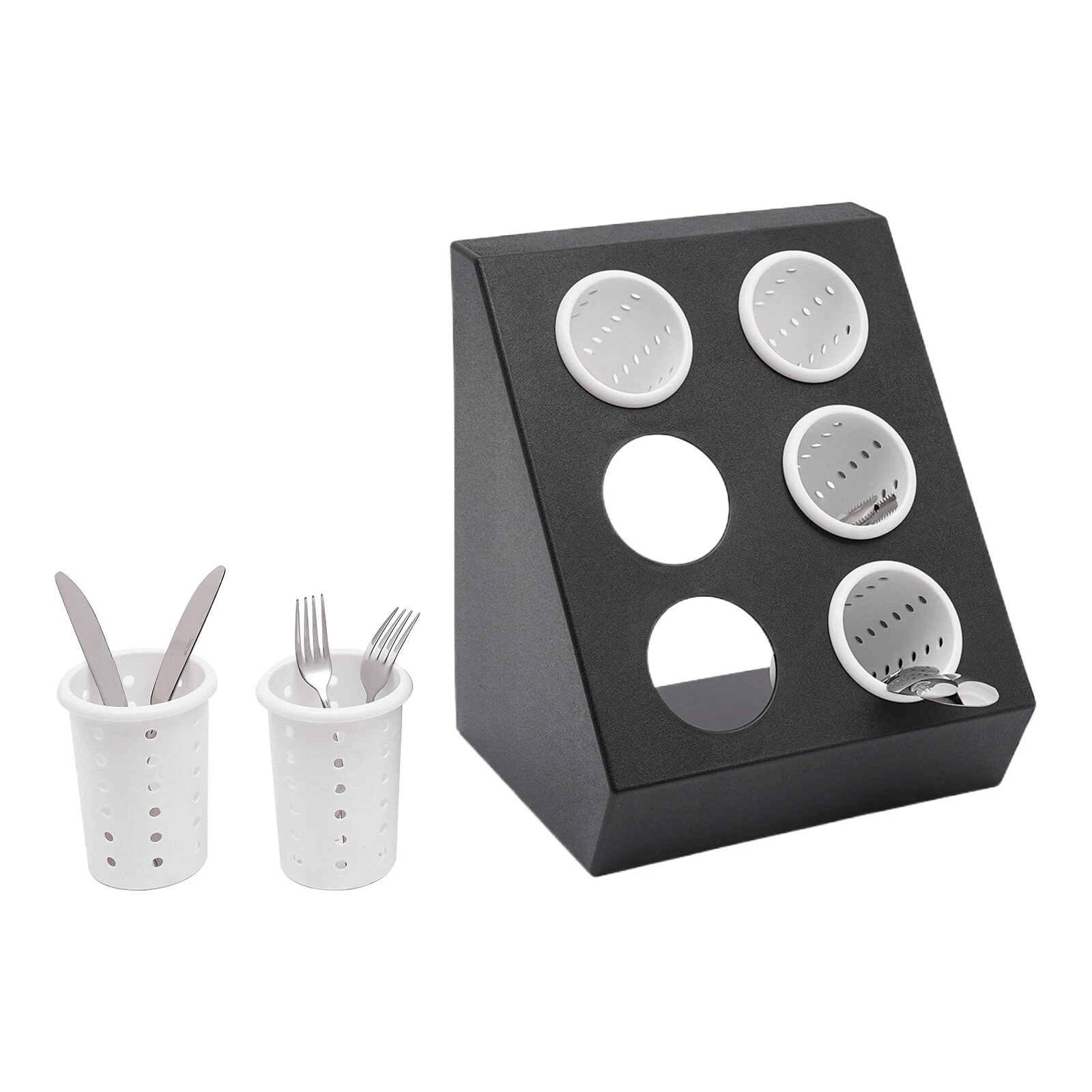Kitchen Cutlery Holder Spoon Fork Utensils Storage Rack Organizer Stand