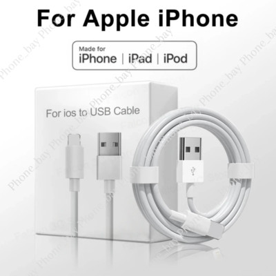 USB Charger Cable 3/6Ft For Apple iPhone 14 13 12 11 XR XS X 8 7 6 Charging Cord