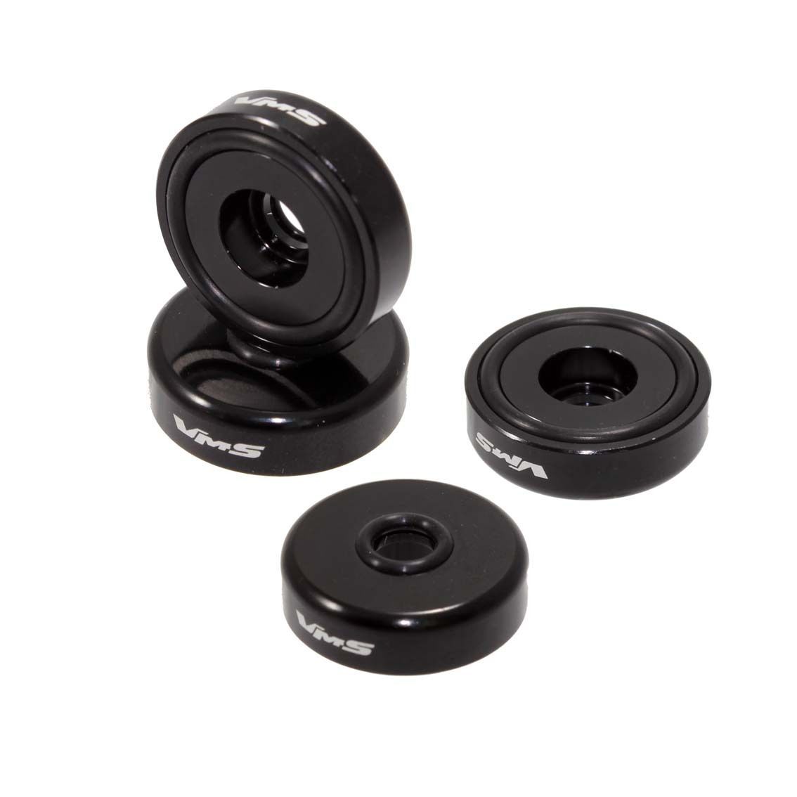 VMS BILLET BLACK H22 H22A VALVE COVER WASHER SEALS SPIRAL SPIKE NUT