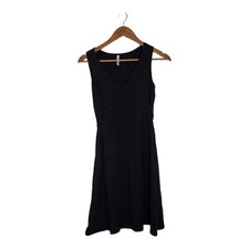 OLD NAVY Size Small Sleeveless V-Neck Casual Cotton Blend Flared Black Dress