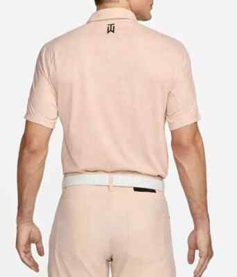 Nike TW Tiger Woods Men's Graphic Polo Shirt Pink Oxford DX6092