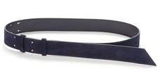 NEW Banana Republic Mens Italian Leather Suede Post Belt Blue or Rust XS S NWT