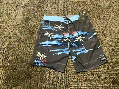 O'Neill Blue Tropical Print Cruzers Board Shorts Mens Large