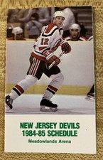 1984-85 New Jersey Devils Hockey Schedule
