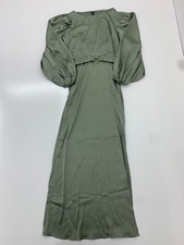 Shein Womens Green Long Sleeve Belted Dress Size 4