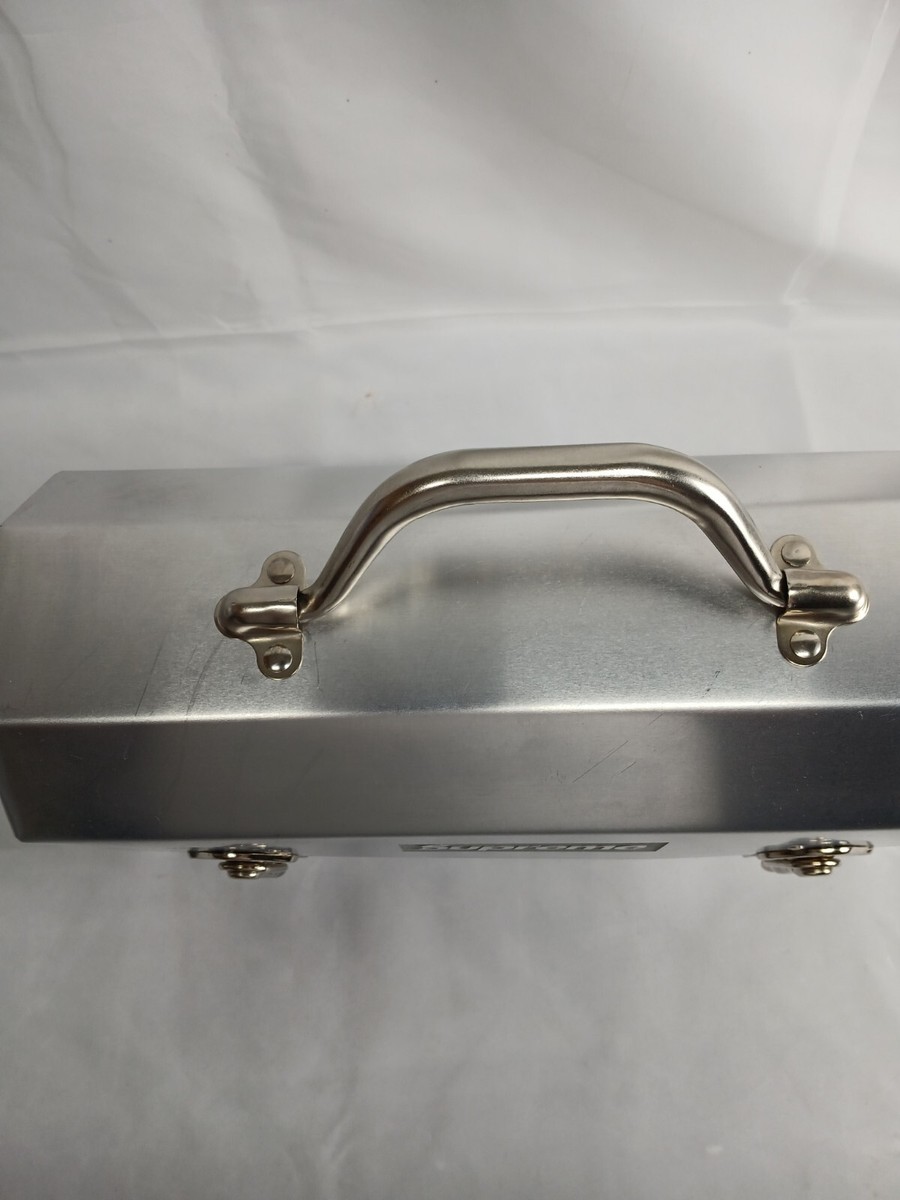 Supreme x L. May MFG Inc. Miners Lunchbox Silver Logo NEW Rare! | eBay