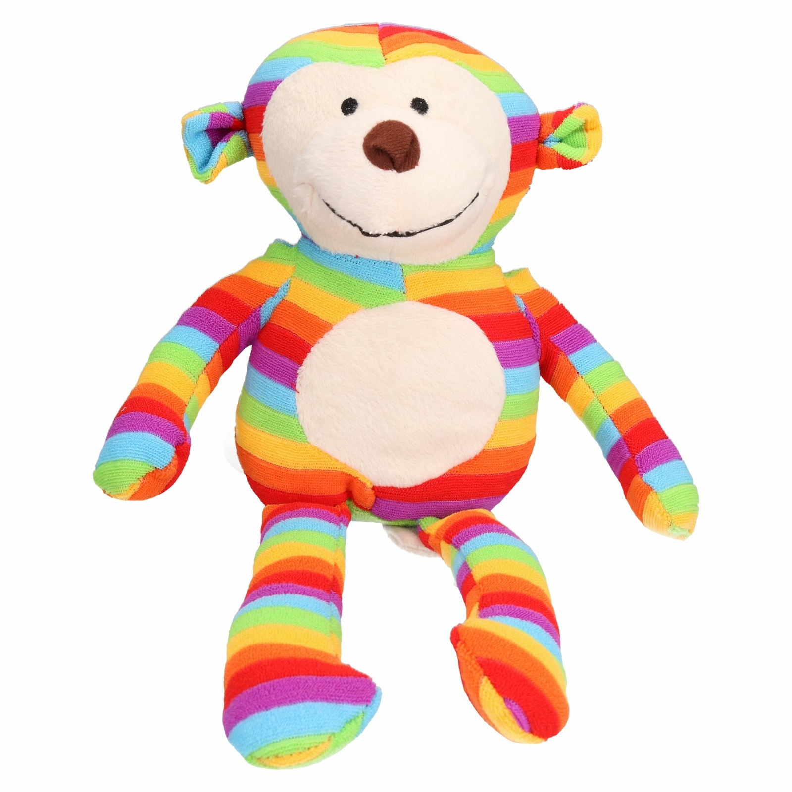 Rainbow Sonny Monkey Dog Toy Cuddle Toy With Squeak 38cm/15""
