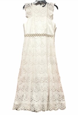 eyelet midi dress sam edelman Sam Edelman Eyelet Midi Dress In Brown