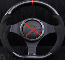 Mitsubishi Evolution 2001-2007 Evo Gsr Rs Mr Carbon Fiber Steering Wheel