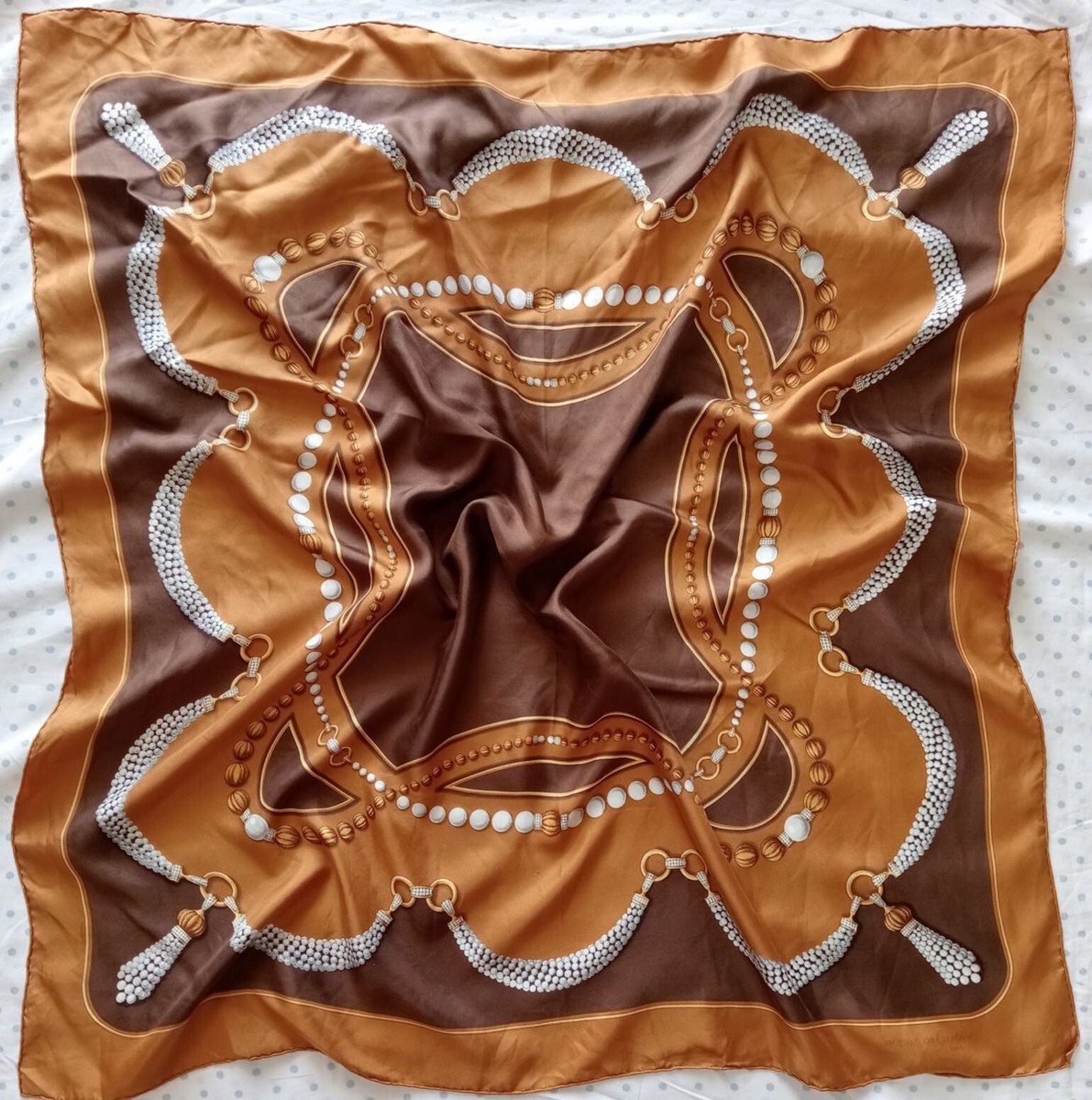 N5# Must de Cartier Silk Scarf 34/ 32 inch | eBay
