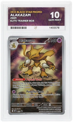 ACE 10 Alakazam 009 Black Star Promo Gem Mint Pokemon