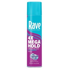 Rave 4X Mega Long-Lasting Firm Hold Scented Hair Spray for Heat Protection