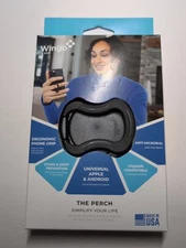 Wingo The Perch Magsafe Universal Ergonomic Grip Black Device Holder Ring 