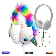Coby Zooland Kids Headphones Unicorn Sparkle - Wired Over-Ear 85dB Mic